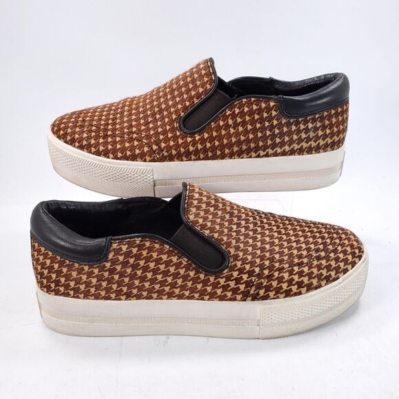 ASN Jam Slip On Casual Walking Shoe Womens Size 9 39 Brown White - Picture 6 of 9